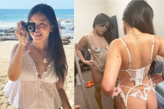 Thu Hương diện lọt khe để thêm kích thích